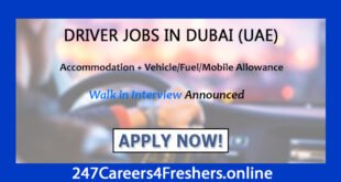 Driver Jobs In Dubai
